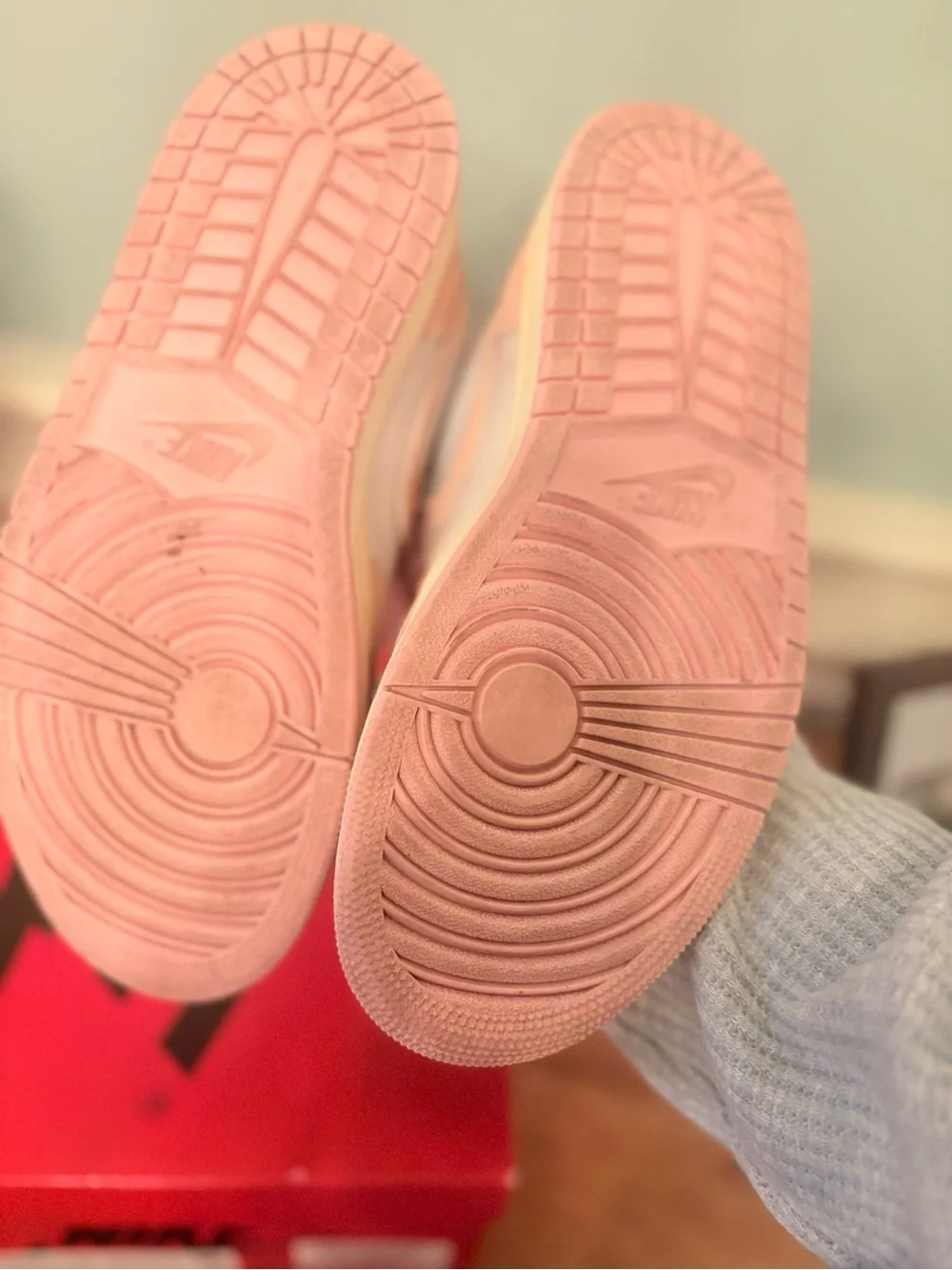 Light pink Jordan 1 high